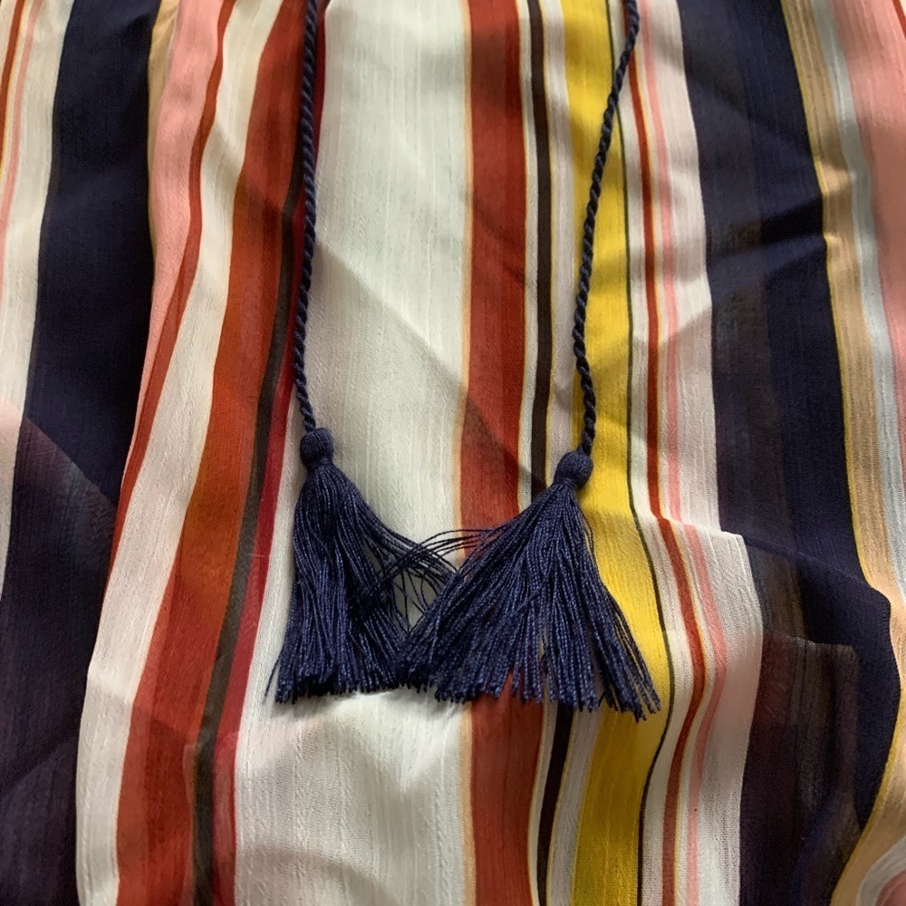 NWT Sanctuary “Desert Escape “ Striped Gauzy Blouse. - Picture 7 of 10